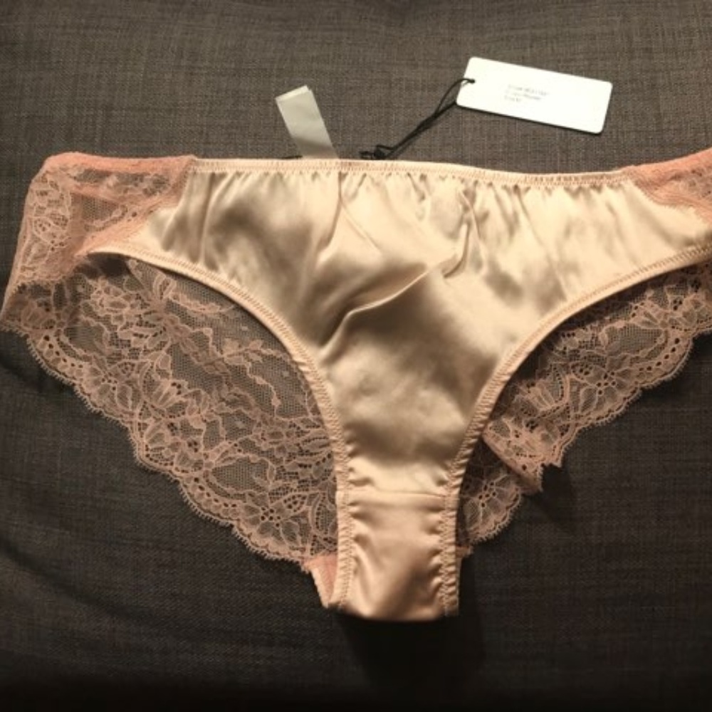 Samantha Chang Silk w/ Leavers Lace Eloise Brief